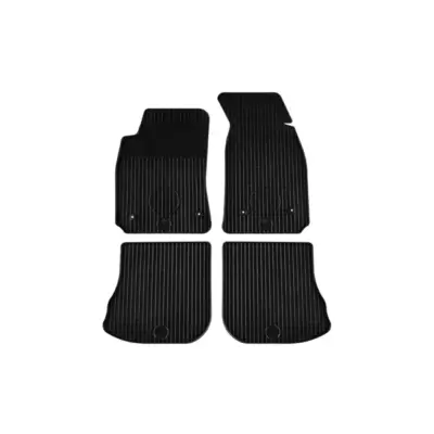 Tappetini Gomma Set 4 Pezzi Neri per Audi A4 Berlina e Station 1995-2001