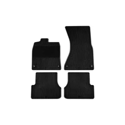 Tappetini Gomma Set 4 Pezzi Neri per Audi A6 Berlina e Avant 2010-2018