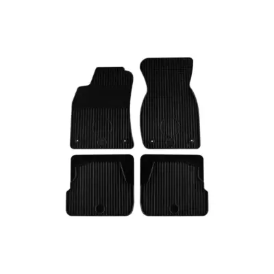 Tappetini Gomma Set 4 Pezzi Neri per Audi A6 Berlina e Station 1997-2003