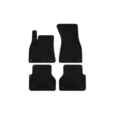 Tappetini Gomma Set 4 Pezzi Neri per Audi A6 Berlina Station dal 2018