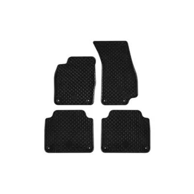 Tappetini Gomma Set 4 Pezzi Neri per Audi A8 D5 dal 2018 Corto