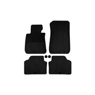 Tappetini Gomma Set 4 Pezzi Neri per BMW Serie 3 E90 E91 E92 E93 2004-2013
