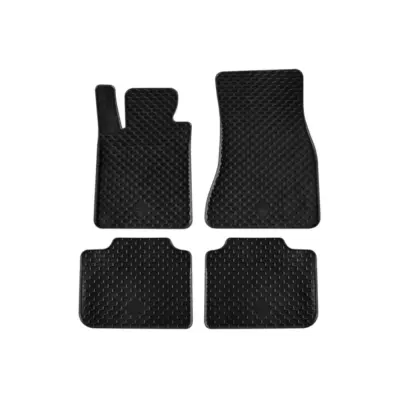 Tappetini Gomma Set 4 Pezzi Neri per BMW Serie 6 G32 dal 2017