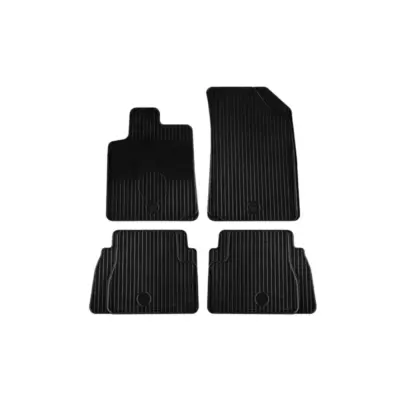 Tappetini Gomma Set 4 Pezzi Neri per Citroën C3 2005-2008