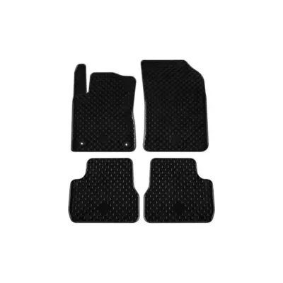 Tappetini Gomma Set 4 Pezzi Neri per Citroën C3 dal 2017