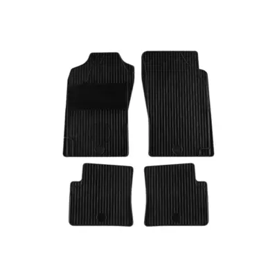 Tappetini Gomma Set 4 Pezzi Neri per Citroën Xsara 1997-2003