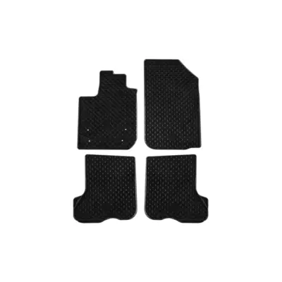 Tappetini Gomma Set 4 Pezzi Neri per Dacia Sandero 2012-2019