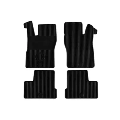 Tappetini Gomma Set 4 Pezzi Neri per Daewoo Nexia 1995-2000