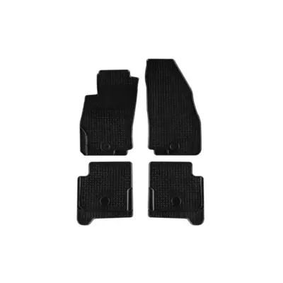 Tappetini Gomma Set 4 Pezzi Neri per Fiat Grande Punto 2006-2009