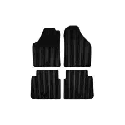 Tappetini Gomma Set 4 Pezzi Neri per Fiat Idea 2003-2012