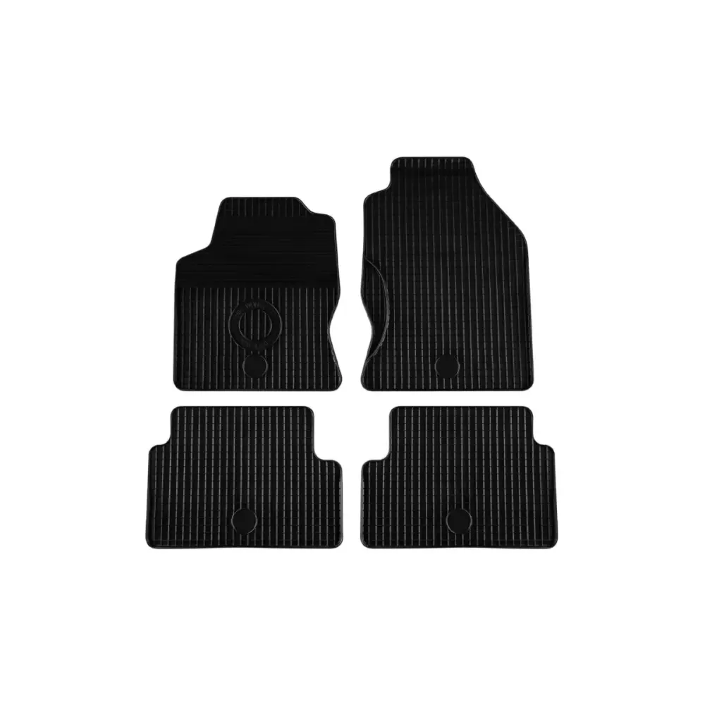 Tappetini Gomma Set 4 Pezzi Neri per Ford Focus 1998-2005
