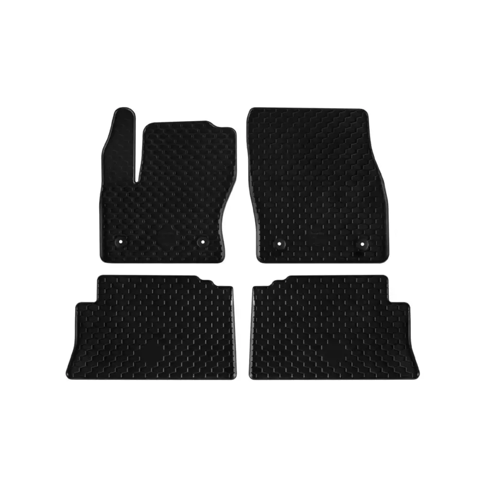 Tappetini Gomma Set 4 Pezzi Neri per Ford Kuga 2008-2012