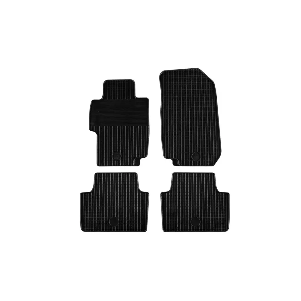 Tappetini Gomma Set 4 Pezzi Neri per Honda Accord 2003-2008
