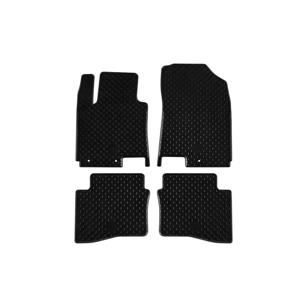 Tappetini Gomma Set 4 Pezzi Neri per Hyundai I20 2014-2020