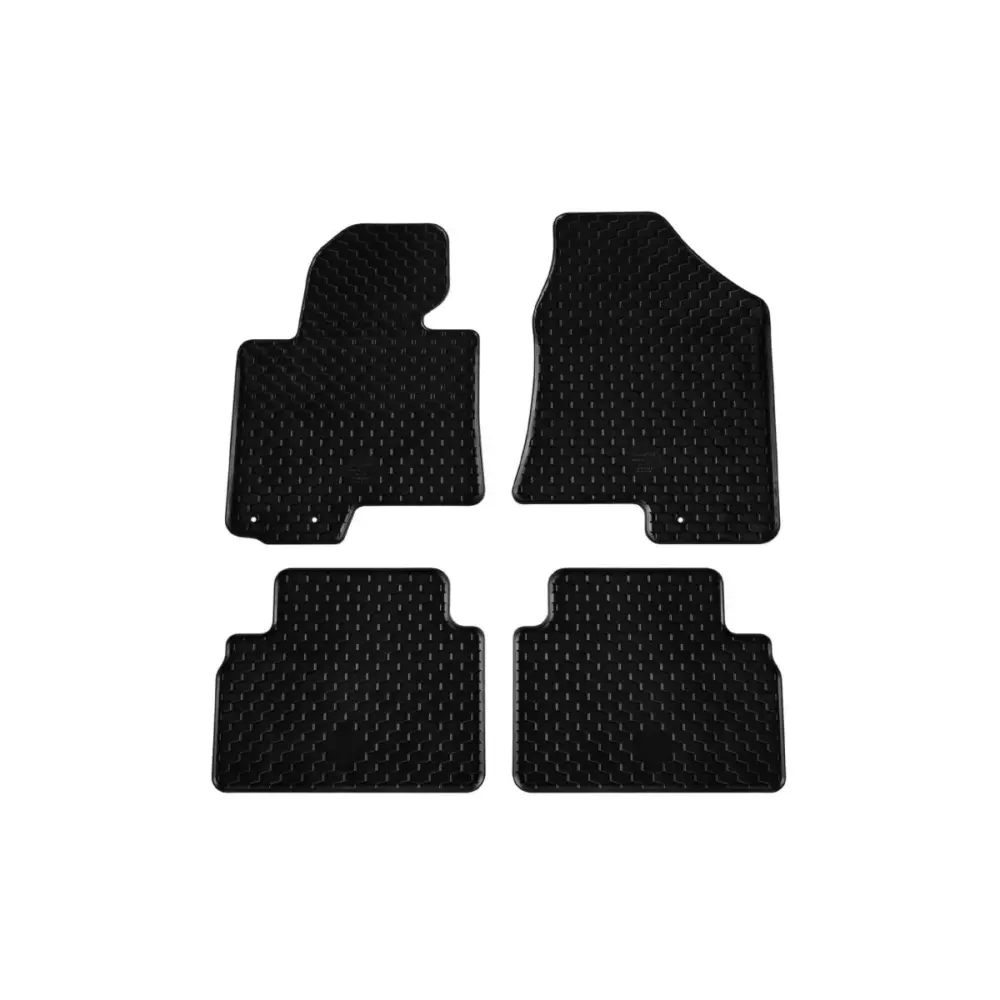 Tappetini Gomma Set 4 Pezzi Neri per Hyundai IX35 2010-2015