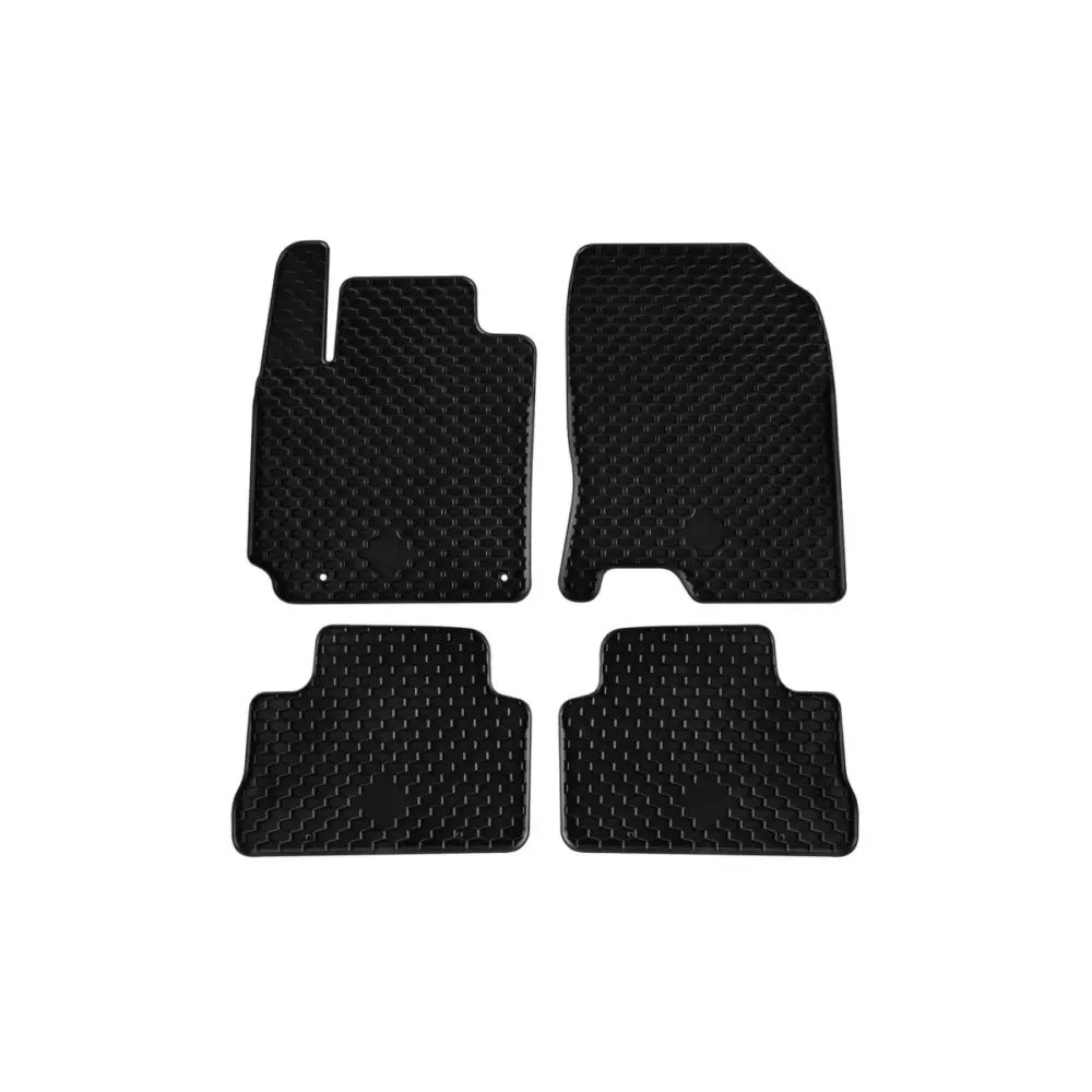 Tappetini Gomma Set 4 Pezzi Neri per Hyundai Kona 2018-2023