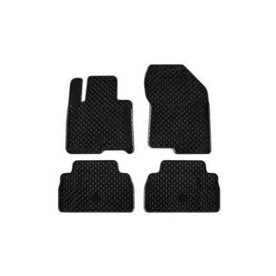 Tappetini Gomma Set 4 Pezzi Neri per Hyundai Santa Fe dal 2019