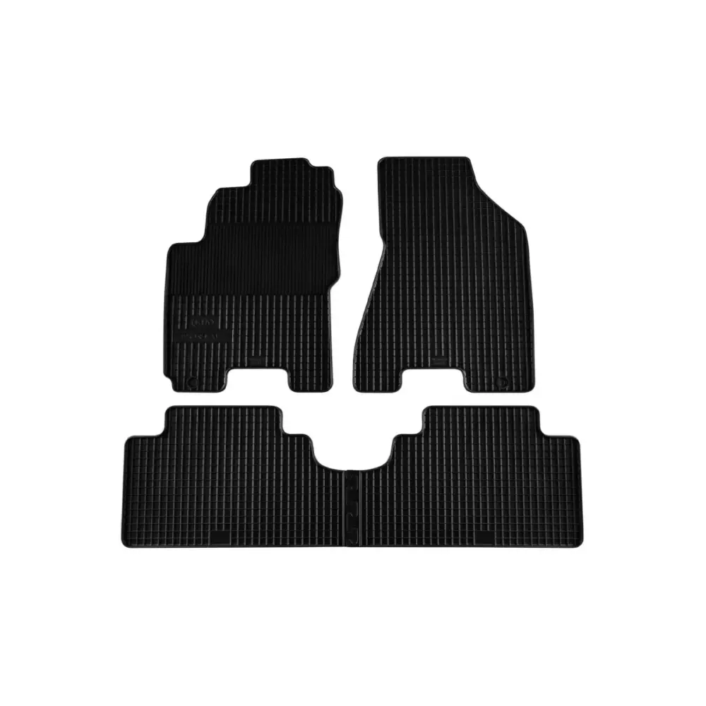 Tappetini Gomma Set 4 Pezzi Neri per Kia Sportage 2005-2010