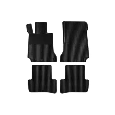 Tappetini Gomma Set 4 Pezzi Neri per Mercedes Classe C W204 2007-2014 GLK X204
