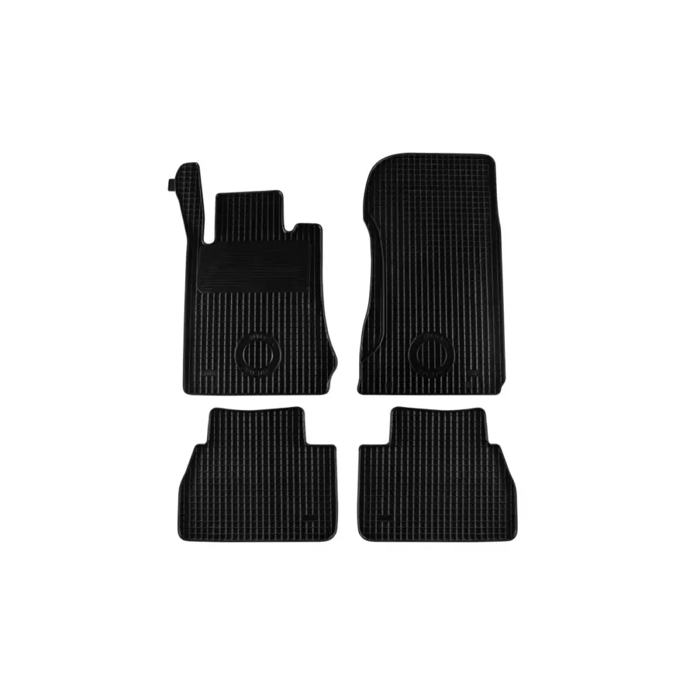Tappetini Gomma Set 4 Pezzi Neri per Mercedes Classe E W211 2002-2008