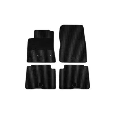 Tappetini Gomma Set 4 Pezzi Neri per Mitsubishi Pajero dal 2007