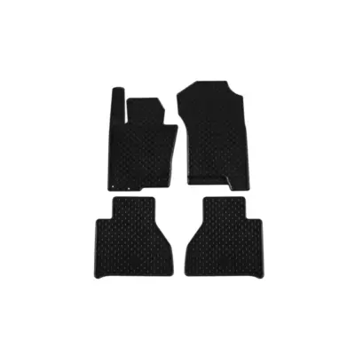Tappetini Gomma Set 4 Pezzi Neri per Nissan Navara dal 2016