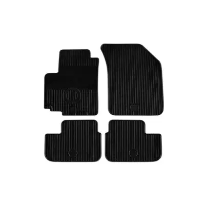 Tappetini Gomma Set 4 Pezzi Neri per Opel Agila 2008-2015