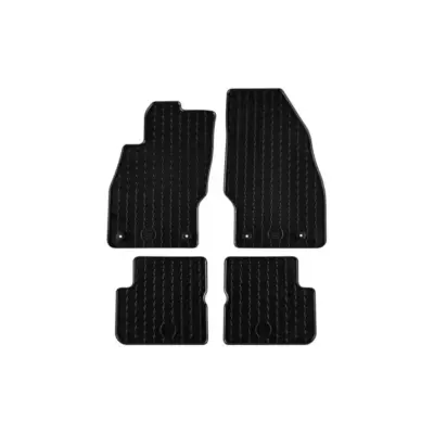 Tappetini Gomma Set 4 Pezzi Neri per Opel Corsa D 2006-2014
