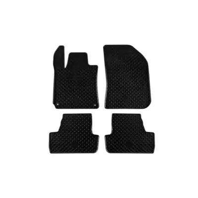 Tappetini Gomma Set 4 Pezzi Neri per Peugeot 308 Berlina 5 Porte 2014-2021