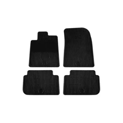 Tappetini Gomma Set 4 Pezzi Neri per Peugeot 407 2004-2011