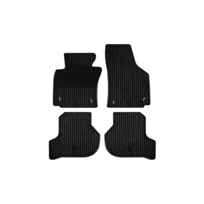 Tappetini Gomma Set 4 Pezzi Neri per Seat Leon 2005-2012