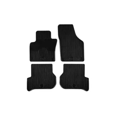 Tappetini Gomma Set 4 Pezzi Neri per Seat Toledo 2004-2008