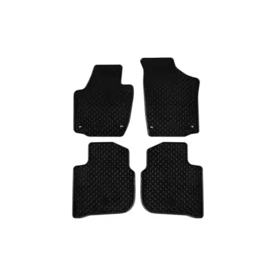 Tappetini Gomma Set 4 Pezzi Neri per Seat Toledo 2012-2019