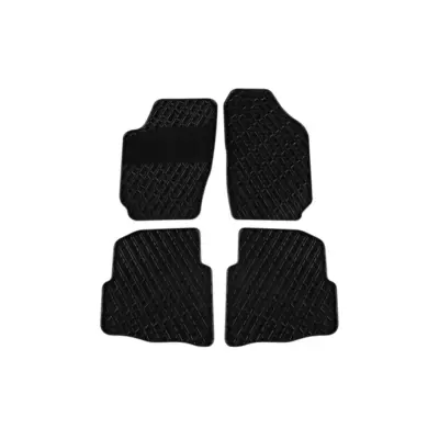 Tappetini Gomma Set 4 Pezzi Neri per Skoda Fabia 2000-2007