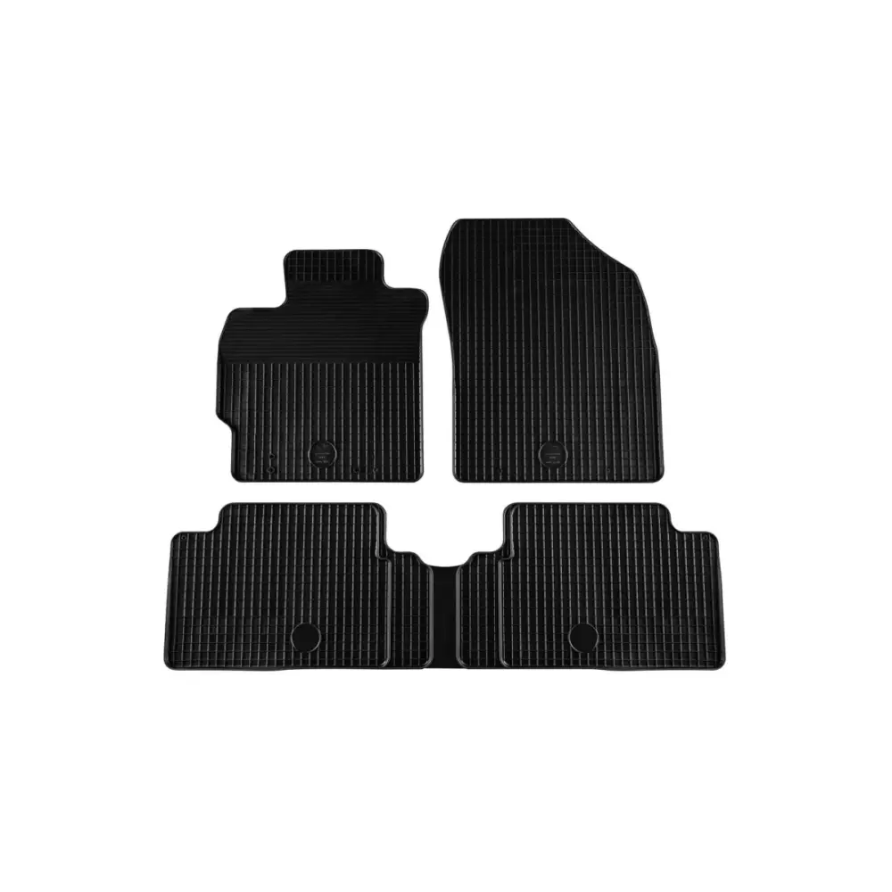 Tappetini Gomma Set 4 Pezzi Neri per Toyota Auris 2007-2012