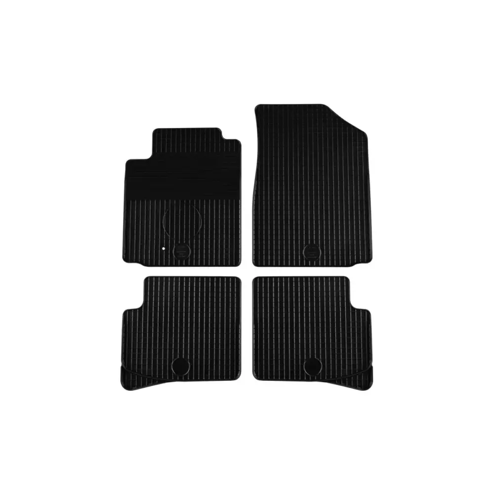 Tappetini Gomma Set 4 Pezzi Neri per Toyota Yaris 1999-2005 5 Porte