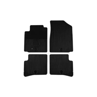 Tappetini Gomma Set 4 Pezzi Neri per Toyota Yaris 1999-2005 5 Porte