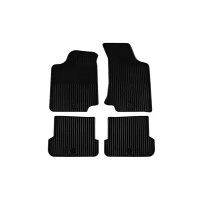 Tappetini Gomma Set 4 Pezzi Neri per Volkswagen Golf Iii 1992-1997