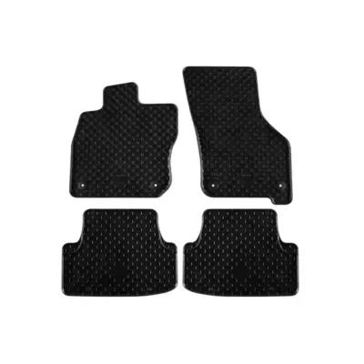 Tappetini Gomma Set 4 Pezzi Neri per Volkswagen Golf Viii Hybrid dal 2020
