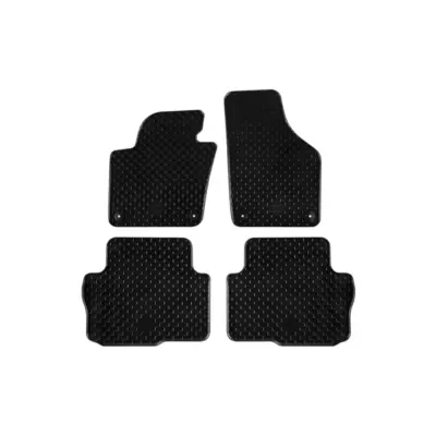 Tappetini Gomma Set 4 Pezzi Neri per Volkswagen Sharan dal 2010