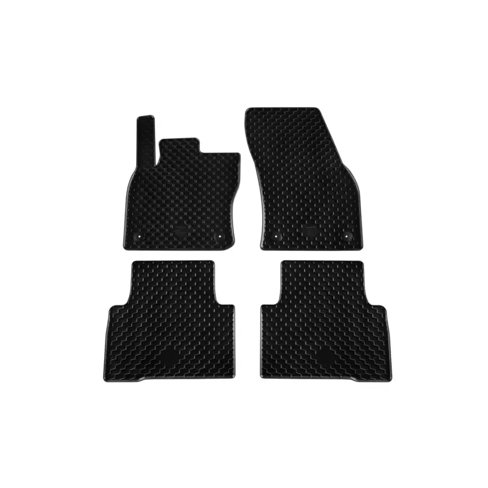 Tappetini Gomma Set 4 Pezzi Neri per Volkswagen Tiguan dal 2016