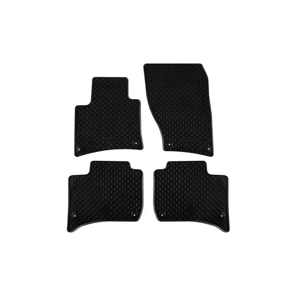Tappetini Gomma Set 4 Pezzi Neri per Volkswagen Touareg 2010-2017