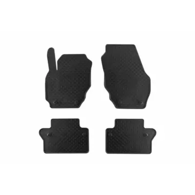 Tappetini Gomma Set 4 Pezzi Neri per Volvo V70 2007-2016