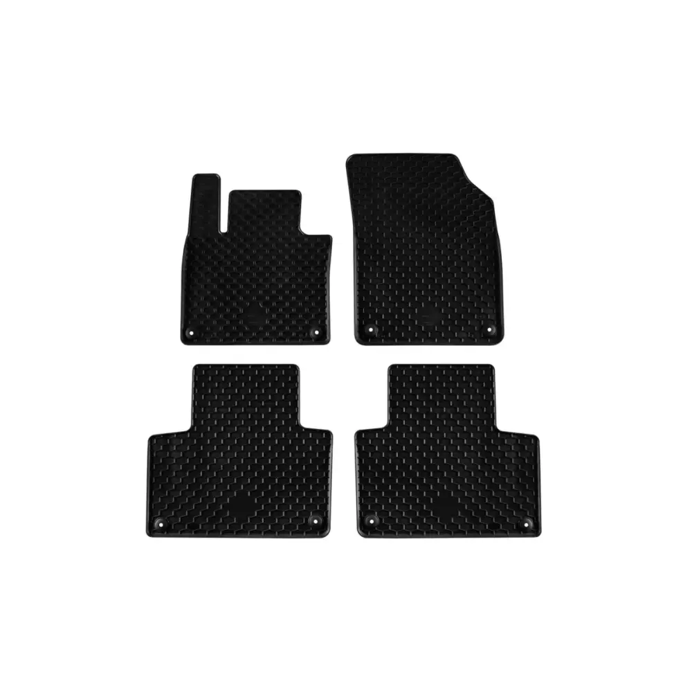 Tappetini Gomma Set 4 Pezzi Neri per Volvo XC90 dal 2015