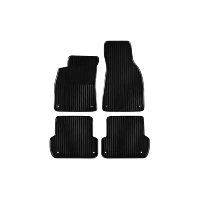 Tappetini Gomma Set 4 Pezzi Nero per Audi A4 Berlina Station 2000-2004