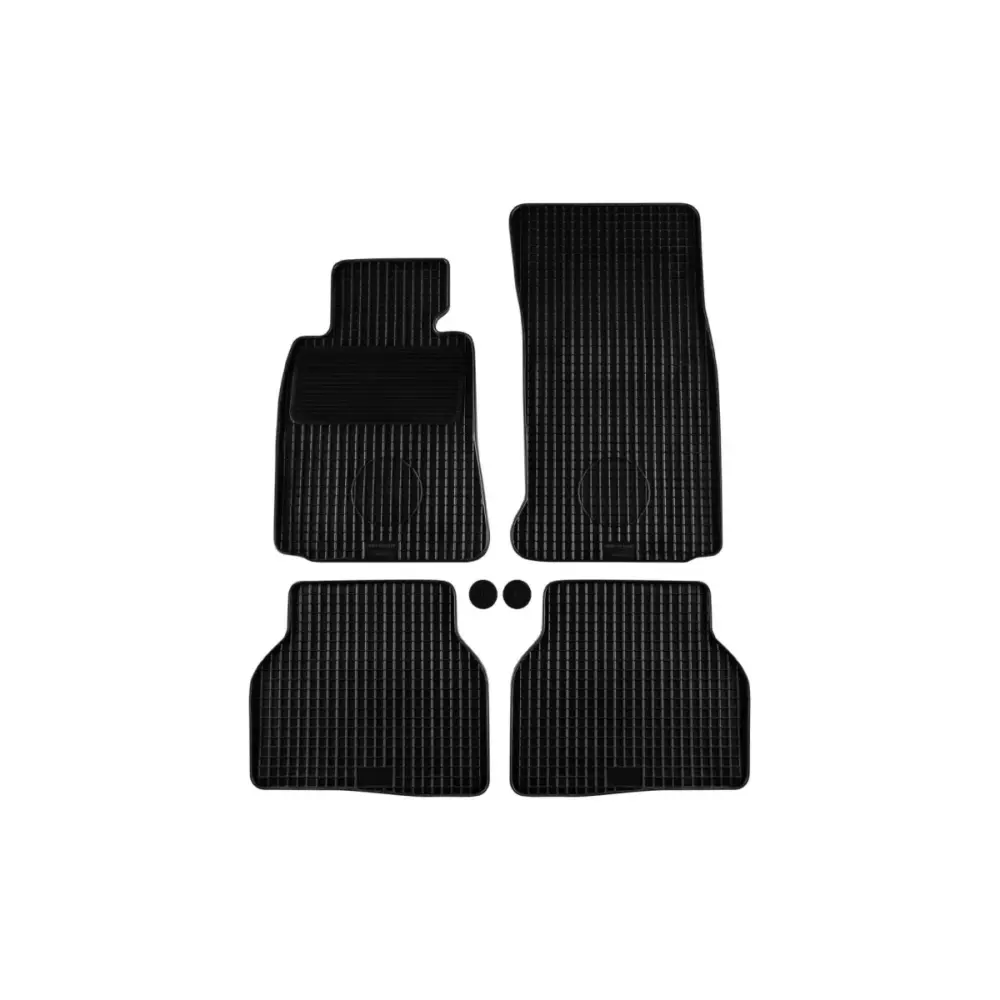 Tappetini Gomma Set 4 Pezzi Nero per BMW Serie 5 E39 1996-2004