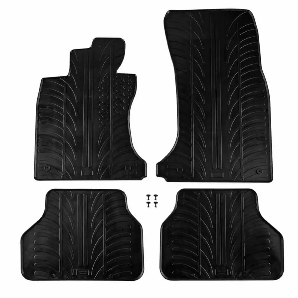 Tappetini Gomma Set 4 Pezzi Nero per BMW Serie 5 E60 E61 2004-2009