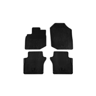 Tappetini Gomma Set 4 Pezzi Nero per Honda Jazz 2008-2014