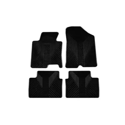 Tappetini Gomma Set 4 Pezzi Nero per Kia Ceed 2012-2018