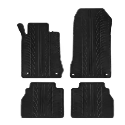 Tappetini Gomma Set 4 Pezzi Nero per Mercedes Classe E W210 1995-2003